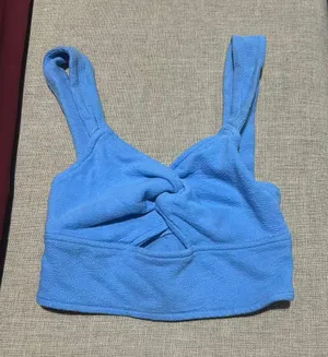 Madewell Blue Cropped Tank thumbnail 1
