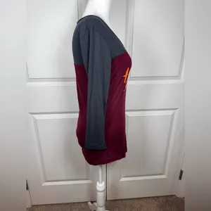 Virginia Tech Hokies Women’s Long Sleeve S Tee VT Football Game Day Sporty Shirt thumbnail 6