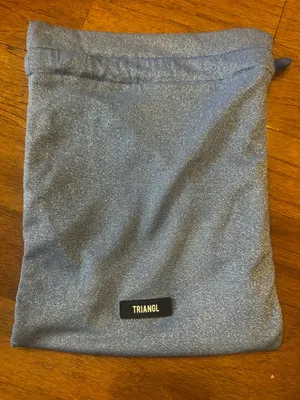 triangl swimwear Shimmery Steel Blue Drawstring Pouch thumbnail 1