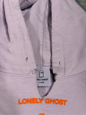 Lonely Ghost Lavender Pullover text me when you get home Hoodie XL thumbnail 5