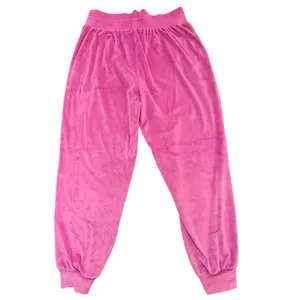 Victoria’s Secret On Pointe Pink Velour High Rise Drawstring Joggers Size Medium thumbnail 4