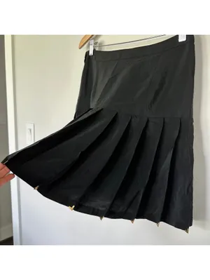 Versaxe X H&M Pleated Miniskirt Size US 10 thumbnail 6