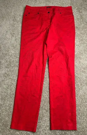 J. McLaughlin Felicity‎ Velveteen Red Jeans thumbnail 1