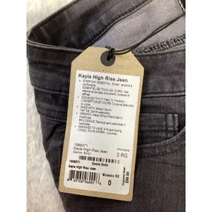 Prana Kayla High Rise Jean Womens 0 25 Solid Denim Dark Grey Black 1968371 thumbnail 8