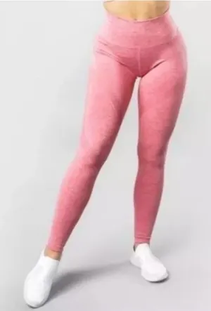 Alphalete Aero Leggings Womens S Pink Rose Sporty Athletic Outdoor Workout thumbnail 1