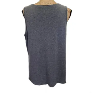 Nottibianche Lyocell Stretch Sleep Tank With Shelf Bra Dark‎ Gray Size Large thumbnail 2
