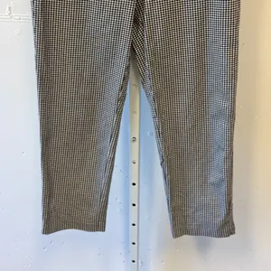 LOFT The Riviera Slim Gingham Houndstooth Pants Black White Check Cropped Size 8 thumbnail 4