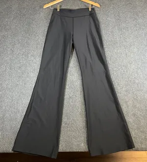Old‎ Navy Active PowerSoft Extra High Rise Flare Leggings Black Womens Medium thumbnail 1