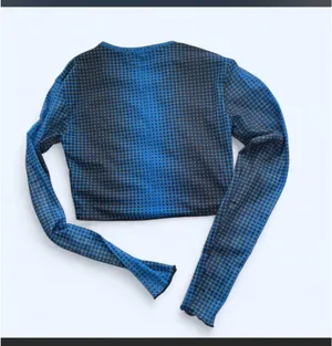 Edikted Blue Mesh Top thumbnail 2