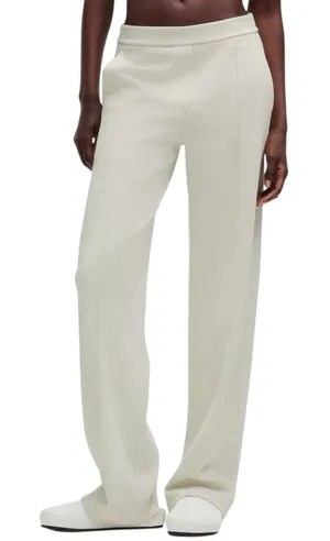 Lululemon Softstream Pintuck Mid-Rise Pant LARGE in Bone thumbnail 1