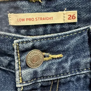 Levi's Women's Low Pro Straight Blue Jeans, Size 26 thumbnail 4