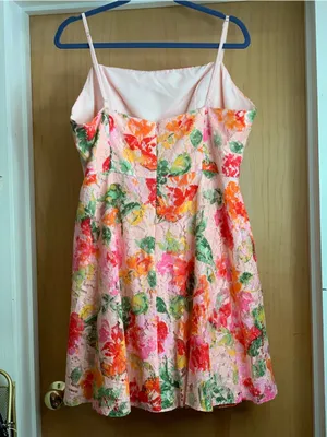 DB Studio Floral Lace Mini Dress - Wedding Guest Garden Party Size 18 thumbnail 4