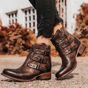 Freebird Brown Leather Grecko Ankle Boot‎ Sz 10 thumbnail 1