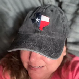 New Texas baseball dad hat embroidered on gray background os thumbnail 3