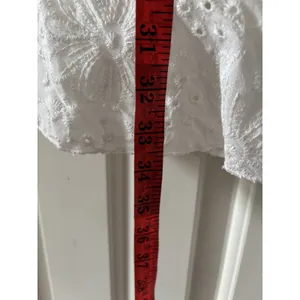 Trixxi White Puff Sleeve Eyelet Dress M thumbnail 6