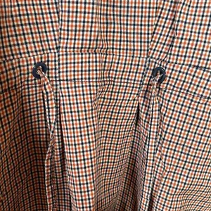 Roxy Navy & Orange Plaid Hooded Jacket Zip Front Women’s Size Medium thumbnail 10