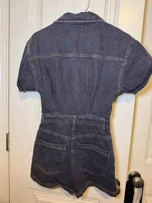 Le lis NWT Hazel and Olive Roll On By Denim Romper thumbnail 3