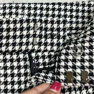 Old Navy 8 high rise pixie checkers pants black white FLAWED thumbnail 5