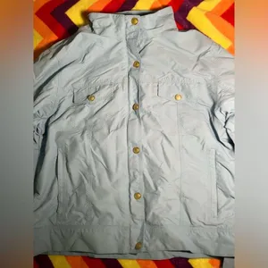Vintage LL Bean All Conditions "2 In One" Jacket Womens Small Blue Poly Shell thumbnail 3