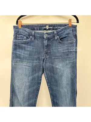 7 For All Mankind A Pocket Bootcut Jeans Size 31 thumbnail 2