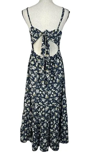Altar’d State Large Midi Dress Floral V-Neck Tie Back Tiered Adjustable Straps thumbnail 5
