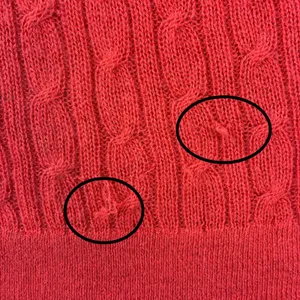 Banana Republic Sweater Womens L‎ Red 100% Alpaca Cable Knit Crew Neck Pullover thumbnail 10