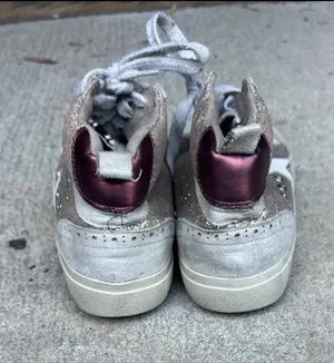 Shu Shop Rose Gold Glitter High Top Sneakers, size 8.5 thumbnail 3