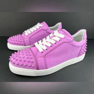 Christian Louboutin Vieira 2 Orlato Flat Bubble Gum Pink Women Sneakers EU 42 thumbnail 3
