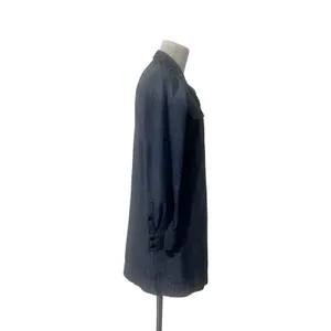 J.Crew Women's Blue Denim Chambray Shirt Dress Roll Tab Sleeve Size Small Preppy thumbnail 3