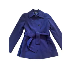 Nine West Suit Womens‎ Royal Purple Belted Peacoat Jacket Size 6 RN 54050 thumbnail 2