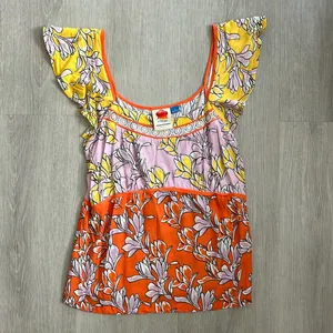 Farm Rio • Tia flutter sleeve floral blouse top thumbnail 4