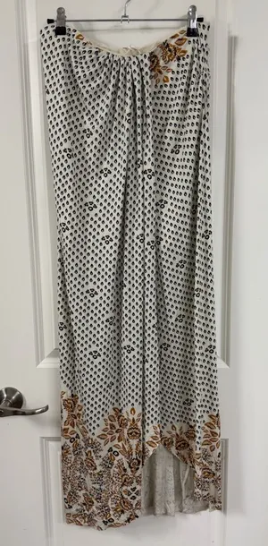 Free People Antique Combo Column Asymmetric Midi Skirt thumbnail 1