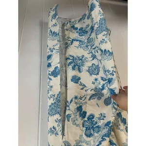 ASOS DESIGN Blue Floral Toile Cutout Midi‎ Dress Size US 10 Twisted Bust Summer thumbnail 4