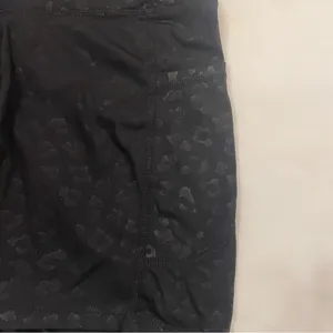 Black Animal Print Women's Biker Shorts‎ size Medium thumbnail 3