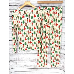 Millie + Roo Women's Long Sleeve Bamboo Pajama Set-XS‎ Holiday Nutcracker NEW thumbnail 3