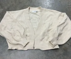 Flat White Cream Knit Oversized Cottagecore Cardigan Womens OSFM thumbnail 1