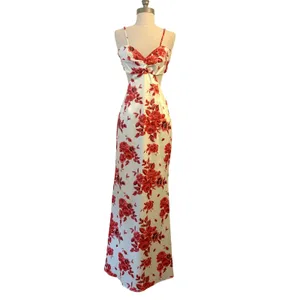 Peppermayo Rosie Satin Maxi Dress 6 Rosa Floria Floral Cutout Backless‎ thumbnail 3