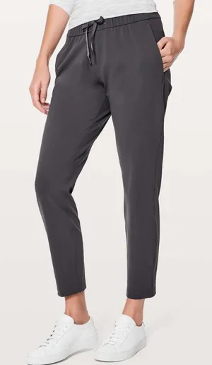Lululemon On the Fly Athletic Athleisure Pants Joggers Dark Shadow Grey Size 8 thumbnail 1