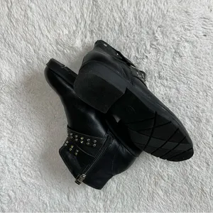 Hush Puppies Black Studded Ankle Boots thumbnail 5