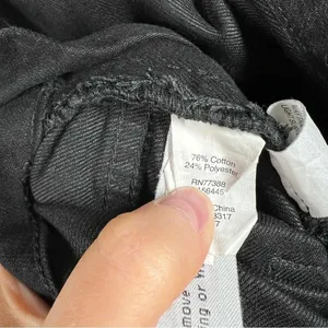Madewell Black Skinny Raw Hem‎ Overalls thumbnail 7