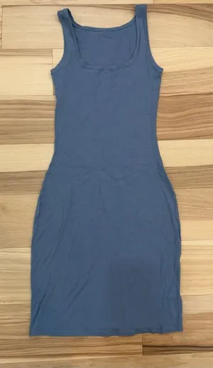Pumiey blue ribbed bodycon dress Size S #bodycon thumbnail 1