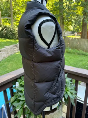J.Crew Puffer And Waterfowl Down Vest Jacket Womens S Small Black Zip Button thumbnail 3