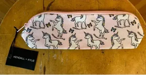 KENDALL & KYLIE Unicorn Print Travel Makeup Cosmetic Bag Nwt (4794) thumbnail 1