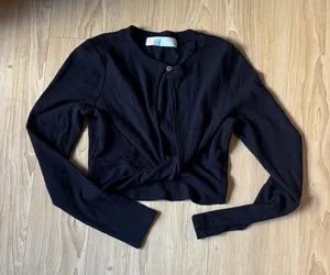 FP Beach Chic Black Twist Front Crop Top thumbnail 1