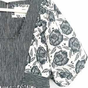 BloomingPrint Anthropologie Adrienne Floral Mixed Print Flounced Midi Dress 10‎ thumbnail 4