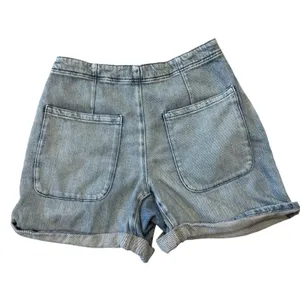 Free People Osaka Denim Shorts Size 27 Medium Wash Relaxed Fit Baggy High Rise thumbnail 4
