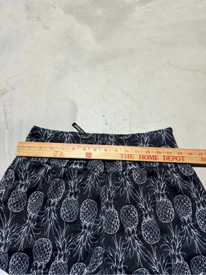 Love fitness Women's Black Pineapple Print Athletic Shorts medium thumbnail 3