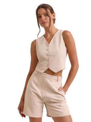 Women’s 2-Piece Vest & Shorts Set – Chic Summer Outfit thumbnail 4