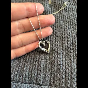 Heart 925 Sterling Silver necklace plus pendant beautiful thumbnail 4