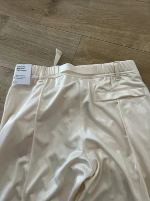 Nike Belted Pintuck Pants, Chalk, size small, NWT thumbnail 6